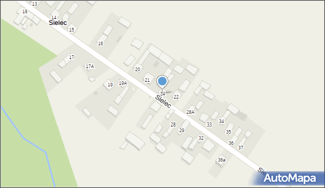 Sielec, Sielec, 24, mapa Sielec