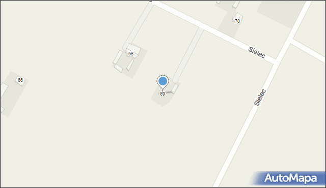 Sielec, Sielec, 69, mapa Sielec