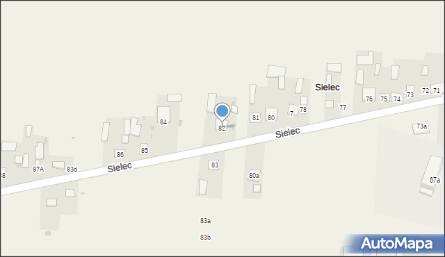 Sielec, Sielec, 82, mapa Sielec