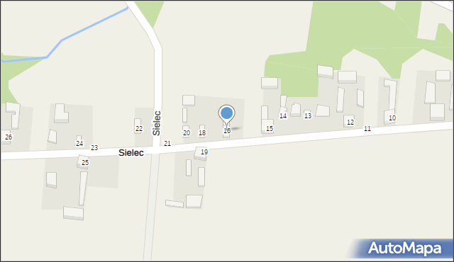 Sielec, Sielec, 16, mapa Sielec