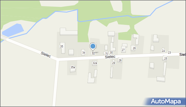Sielec, Sielec, 32, mapa Sielec