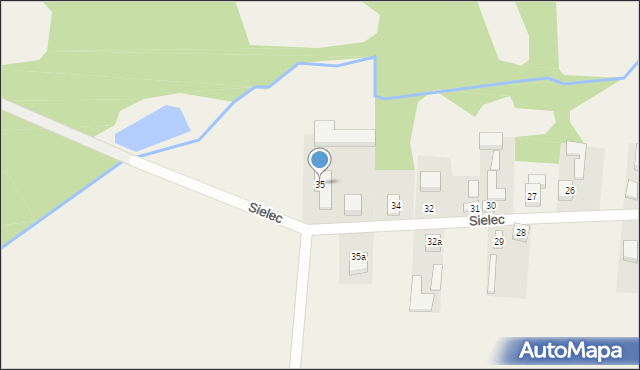 Sielec, Sielec, 35, mapa Sielec