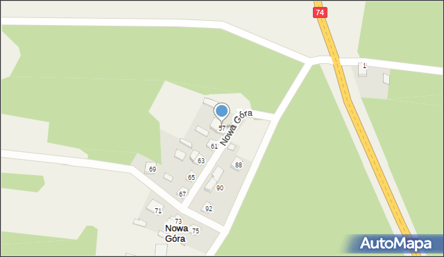 Sielec, Sielec, 57, mapa Sielec