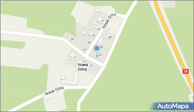 Sielec, Sielec, 92, mapa Sielec