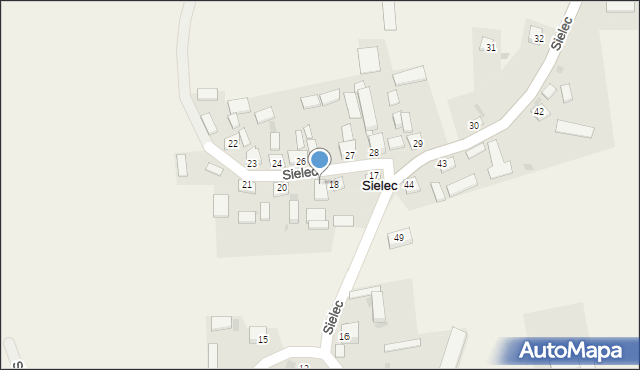 Sielec, Sielec, 19, mapa Sielec