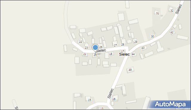 Sielec, Sielec, 20, mapa Sielec