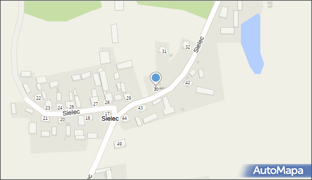 Sielec, Sielec, 30, mapa Sielec