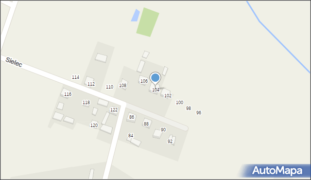 Sielec, Sielec, 104, mapa Sielec