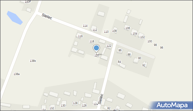Sielec, Sielec, 120, mapa Sielec