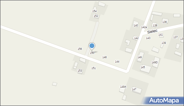 Sielec, Sielec, 150, mapa Sielec