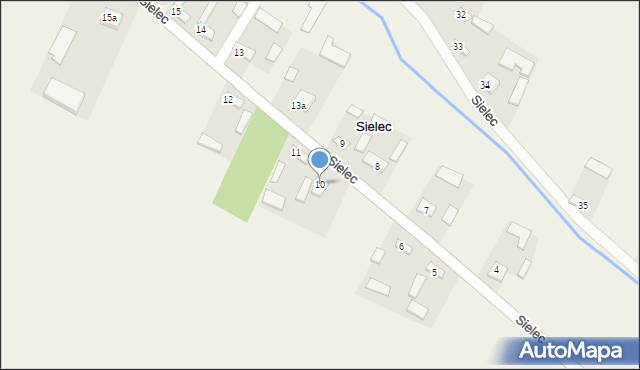 Sielec, Sielec, 10, mapa Sielec