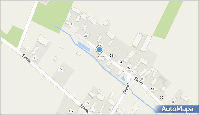 Sielec, Sielec, 21, mapa Sielec