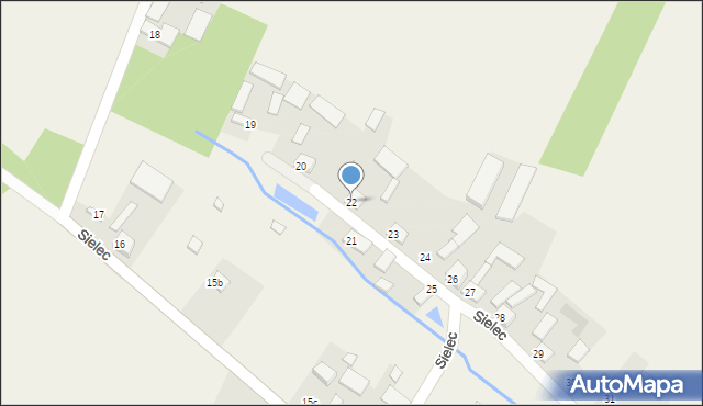 Sielec, Sielec, 22, mapa Sielec