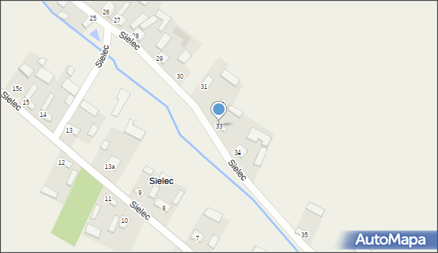 Sielec, Sielec, 33, mapa Sielec