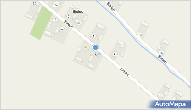 Sielec, Sielec, 5, mapa Sielec