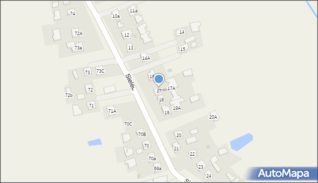 Sielec, Sielec, 17, mapa Sielec