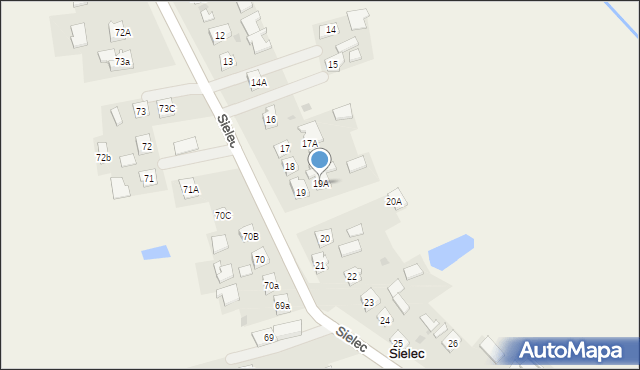 Sielec, Sielec, 19A, mapa Sielec