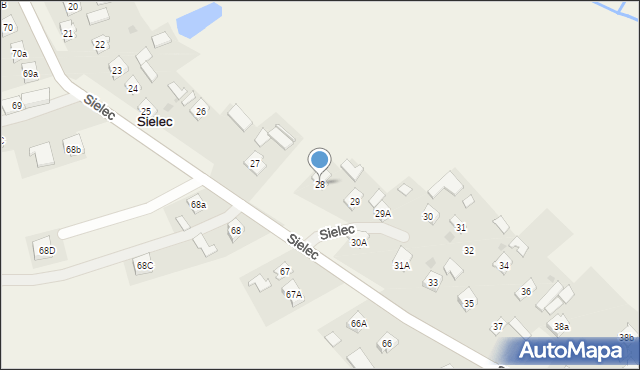 Sielec, Sielec, 28, mapa Sielec