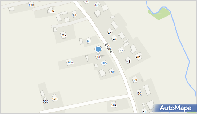 Sielec, Sielec, 61, mapa Sielec