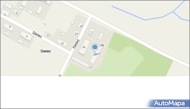 Sielec, Sielec, 18A, mapa Sielec
