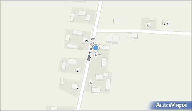 Sielec-Kolonia, Sielec-Kolonia, 44, mapa Sielec-Kolonia