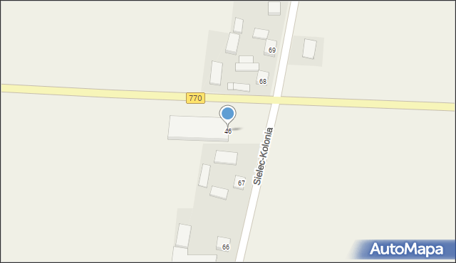 Sielec-Kolonia, Sielec-Kolonia, 46, mapa Sielec-Kolonia