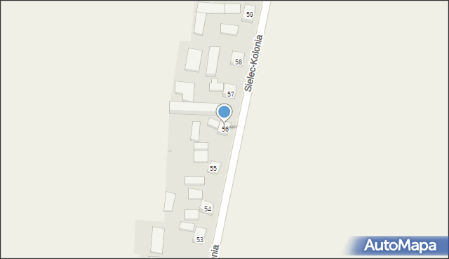 Sielec-Kolonia, Sielec-Kolonia, 56, mapa Sielec-Kolonia