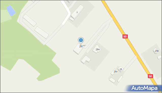 Sielice, Sielice, 26c, mapa Sielice