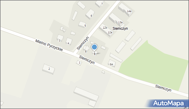 Siemczyn, Siemczyn, 9, mapa Siemczyn
