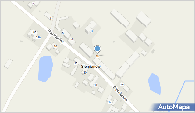 Siemianów, Siemianów, 2b, mapa Siemianów