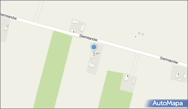 Siemianów, Siemianów, 11, mapa Siemianów