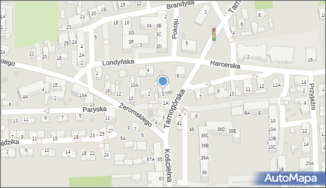 Siemianowice Śląskie, Sienna, 1, mapa Siemianowice Śląskie