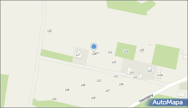 Siemiany, Siemiany, 119, mapa Siemiany