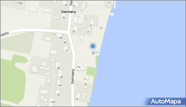 Siemiany, Siemiany, 15, mapa Siemiany