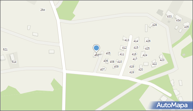 Siemiany, Siemiany, 402, mapa Siemiany