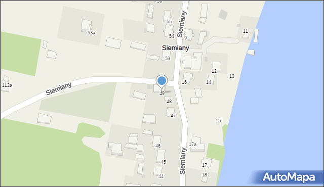 Siemiany, Siemiany, 49, mapa Siemiany