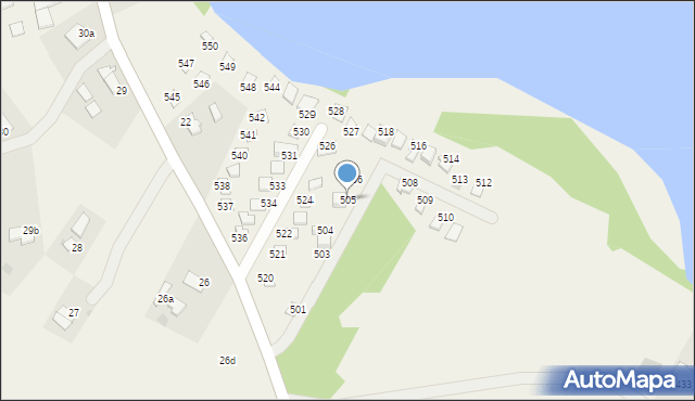 Siemiany, Siemiany, 505, mapa Siemiany