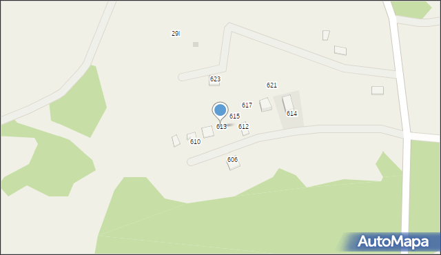 Siemiany, Siemiany, 613, mapa Siemiany