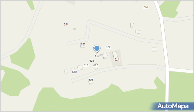 Siemiany, Siemiany, 617, mapa Siemiany