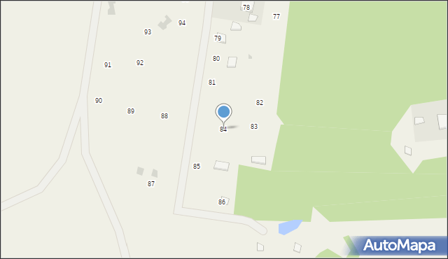 Siemiany, Siemiany, 84, mapa Siemiany