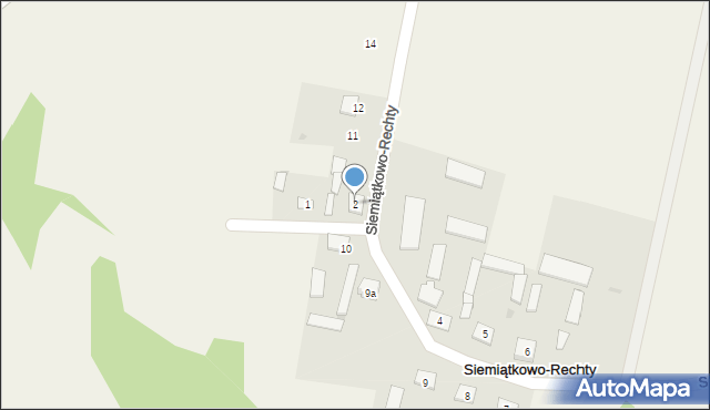 Siemiątkowo-Rechty, Siemiątkowo-Rechty, 2, mapa Siemiątkowo-Rechty