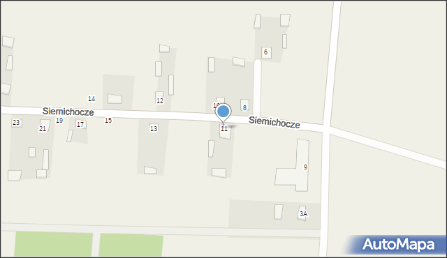 Siemichocze, Siemichocze, 11, mapa Siemichocze