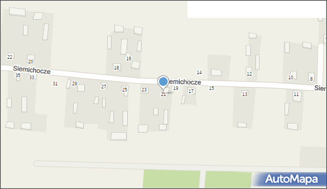 Siemichocze, Siemichocze, 21, mapa Siemichocze