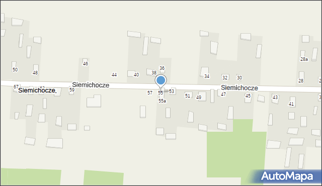 Siemichocze, Siemichocze, 55, mapa Siemichocze