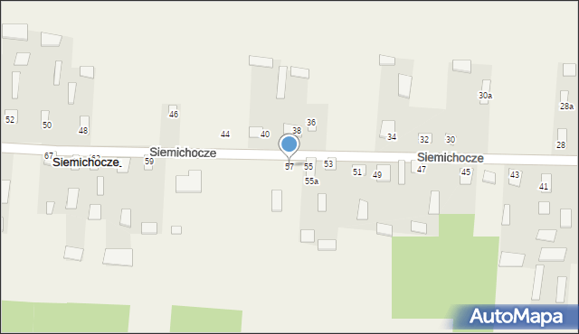 Siemichocze, Siemichocze, 57, mapa Siemichocze