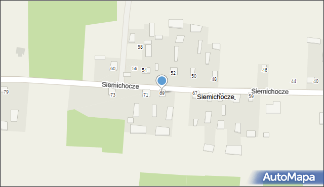 Siemichocze, Siemichocze, 69, mapa Siemichocze