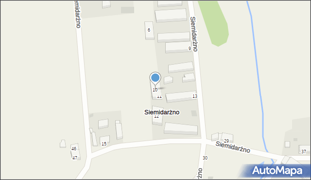 Siemidarżno, Siemidarżno, 10, mapa Siemidarżno