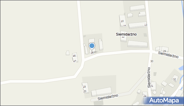 Siemidarżno, Siemidarżno, 15, mapa Siemidarżno