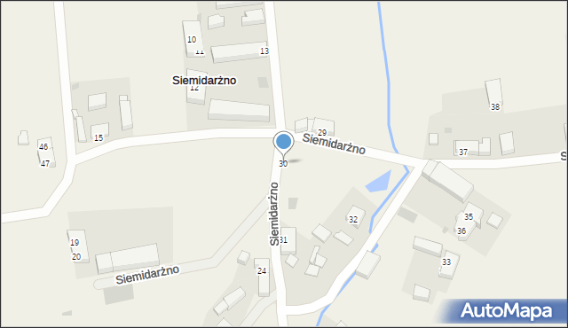 Siemidarżno, Siemidarżno, 30, mapa Siemidarżno