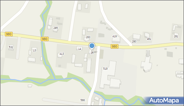 Siemiechów, Siemiechów, 15, mapa Siemiechów